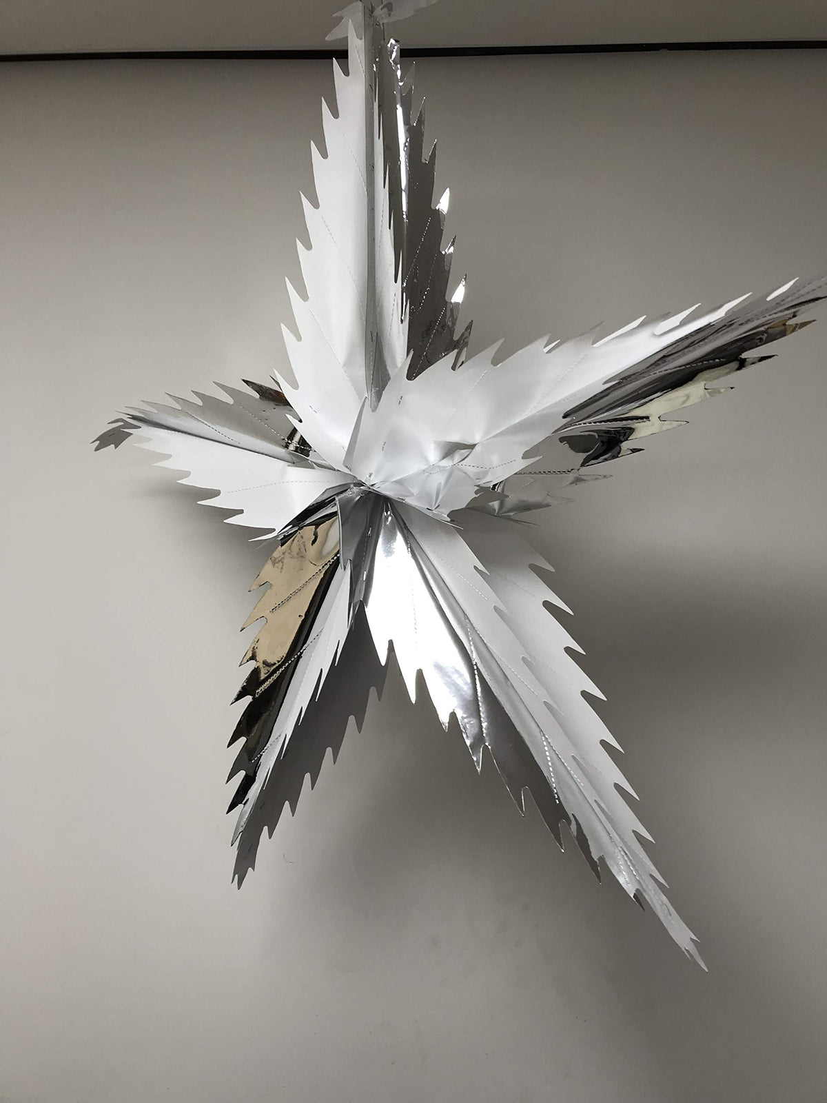 55cm foil Christmas star ceiling display