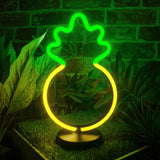 30cm green and yellow LED neon pineapple light