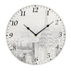 Widdop 30cm glass wall clock for kitchen or home
