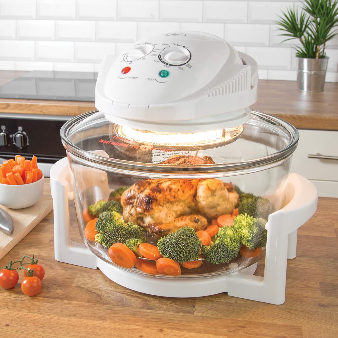 Quest 43890 12 litre halogen oven 1400W white