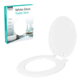Anika 92270 white toilet seat with plastic hinges 43 x 37.5cm