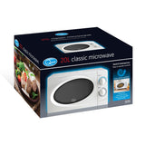 20 litre white countertop microwave 700W