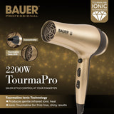 Bauer hair dryer with two speeds and three heat settings