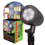 LED snowflake Christmas projector light alternate view