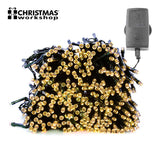 200 warm white LED chaser Christmas lights