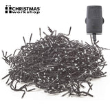 1000 bright white LED chaser Christmas lights alternate view