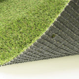 4m x 1m 15mm Pile High Artificial Grass / Light Green Astro Turf / High Density Fake Grass