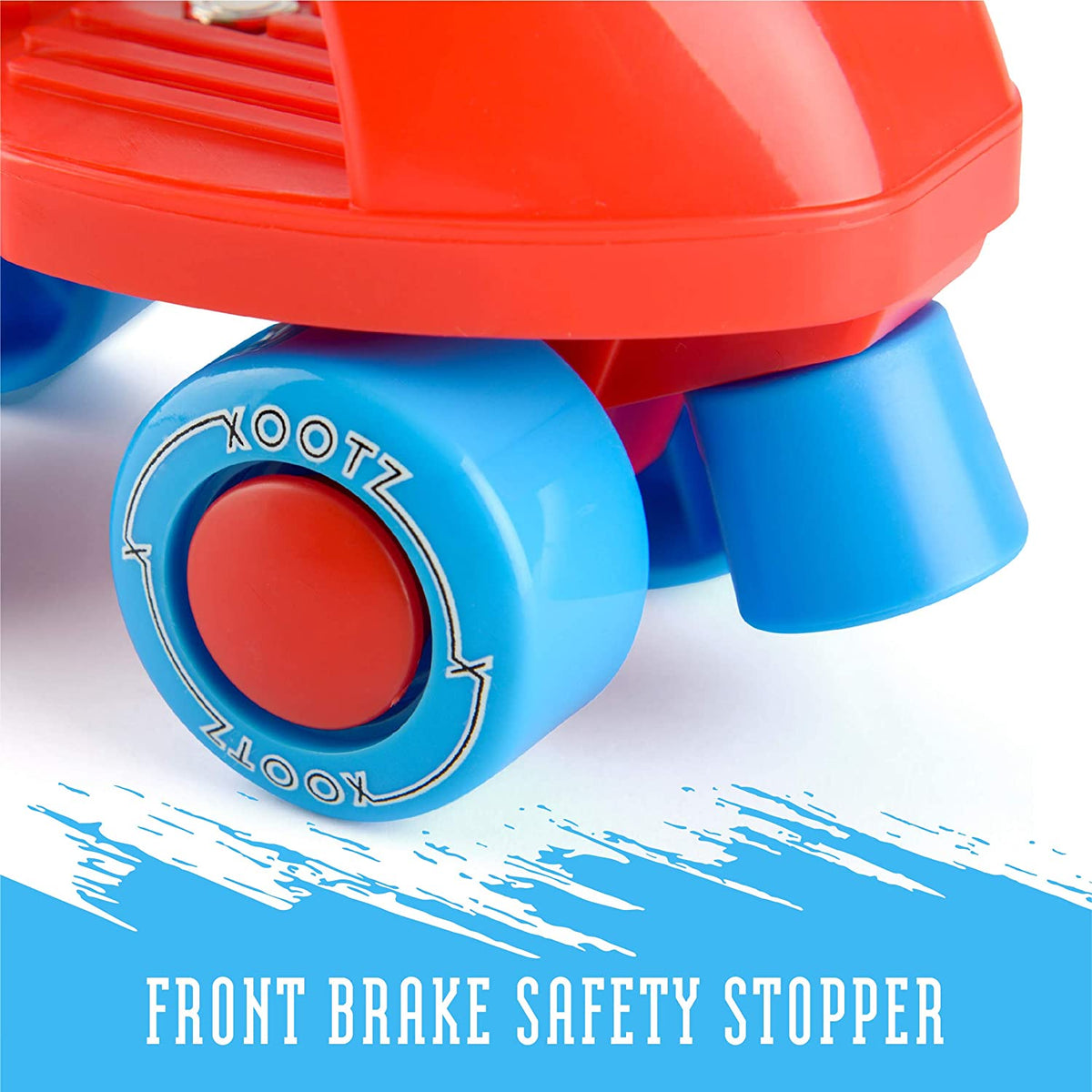 Beginner Trainer Skates, My First 4 Wheel Quad Roller Skates for Kids, Boys and Girls
