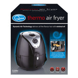 Compact gloss black Quest air fryer 1350W