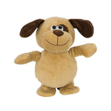 Interactive plush dog voice-mimicking toy alternate view