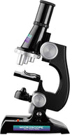 Kids Microscope Set Kit with Light and 100x, 200x, 450x Magnification