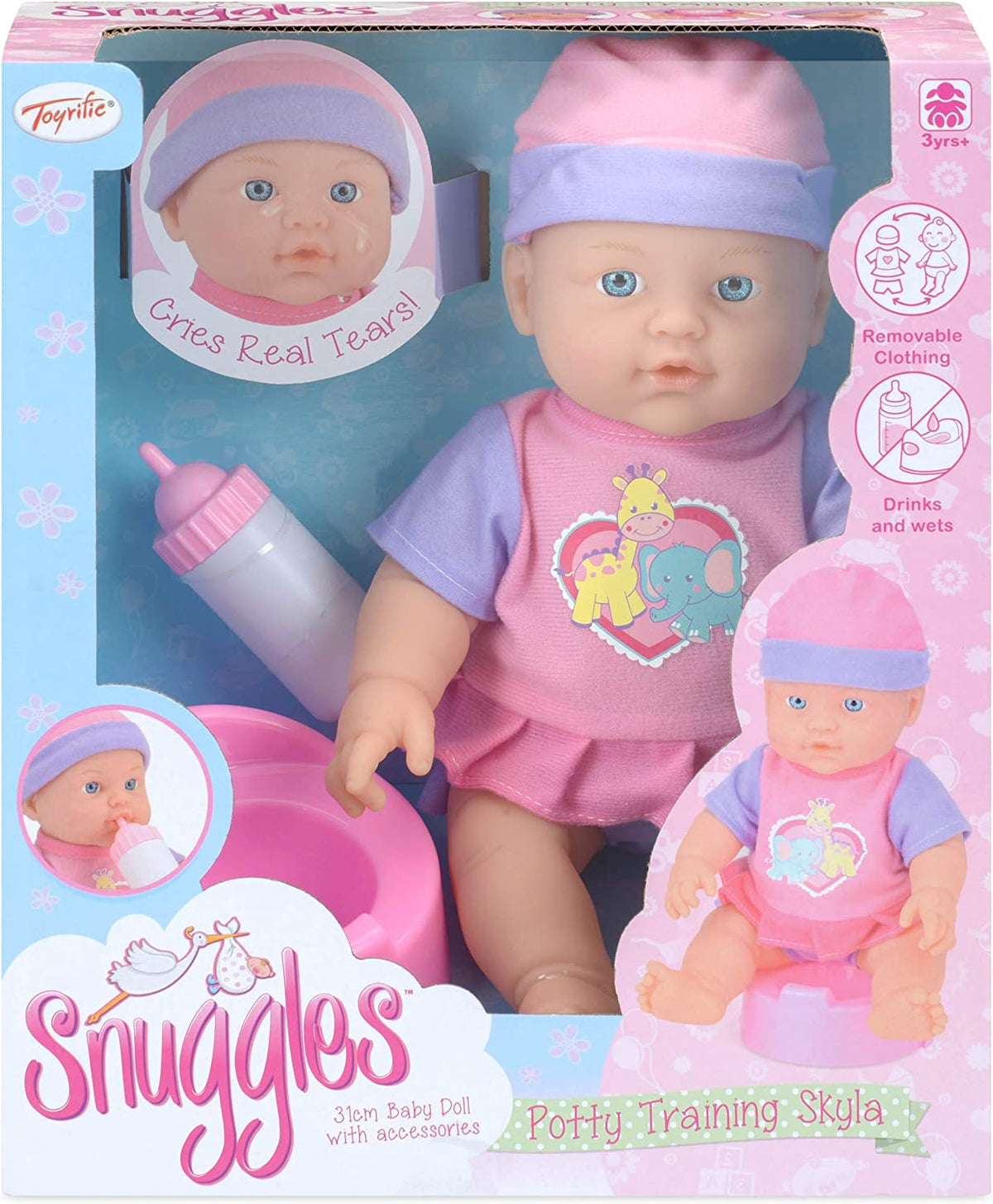 31cm Toyrific Skyla baby doll potty training play set