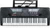 Kids Keyboard with Microphone, 61 Key, Toy Electric Piano and Lightweight Multi-Functional Music Station, Black