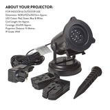 12-slide LED landscape projector alternate display view
