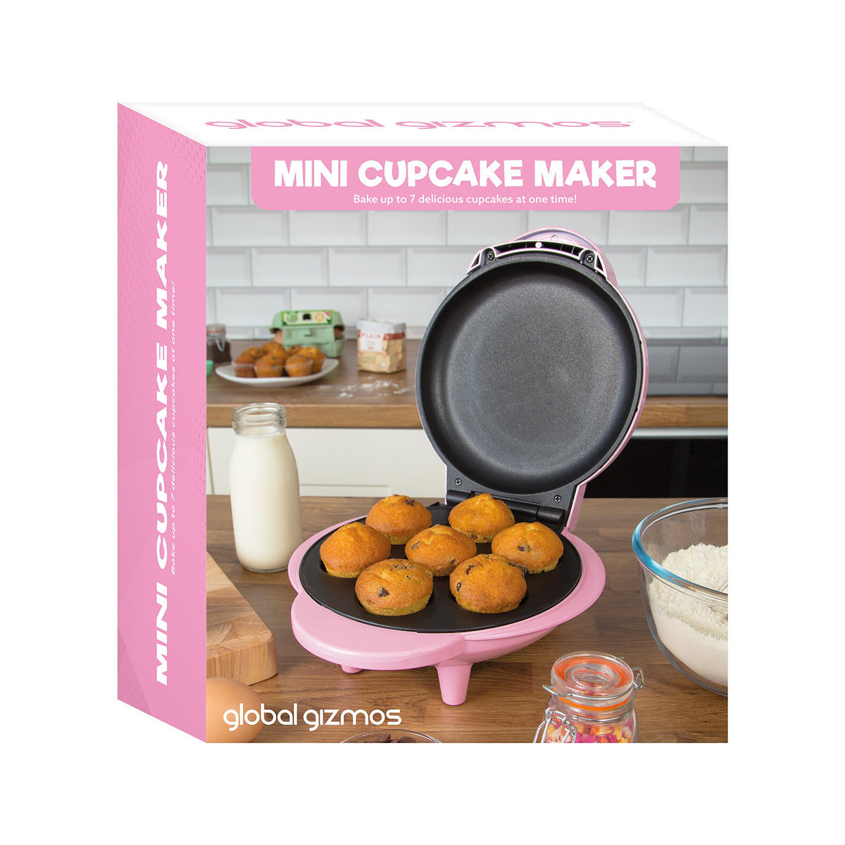 Global Gizmos 35590 mini cupcake maker open