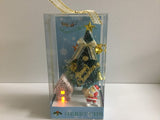 Battery-operated LED fibre optic festive scene