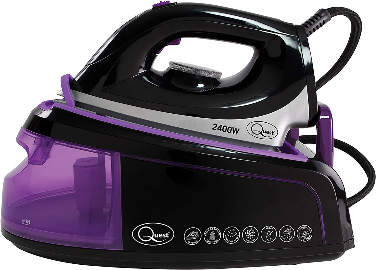 Quest 2400W steam generator iron with ceramic soleplate