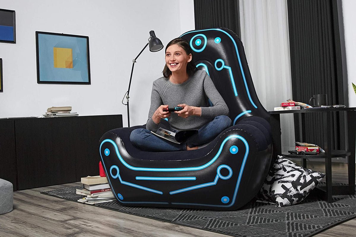 Bestway Mainframe black inflatable gaming chair