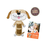 Kids dog plush travel companion for car seatbelt