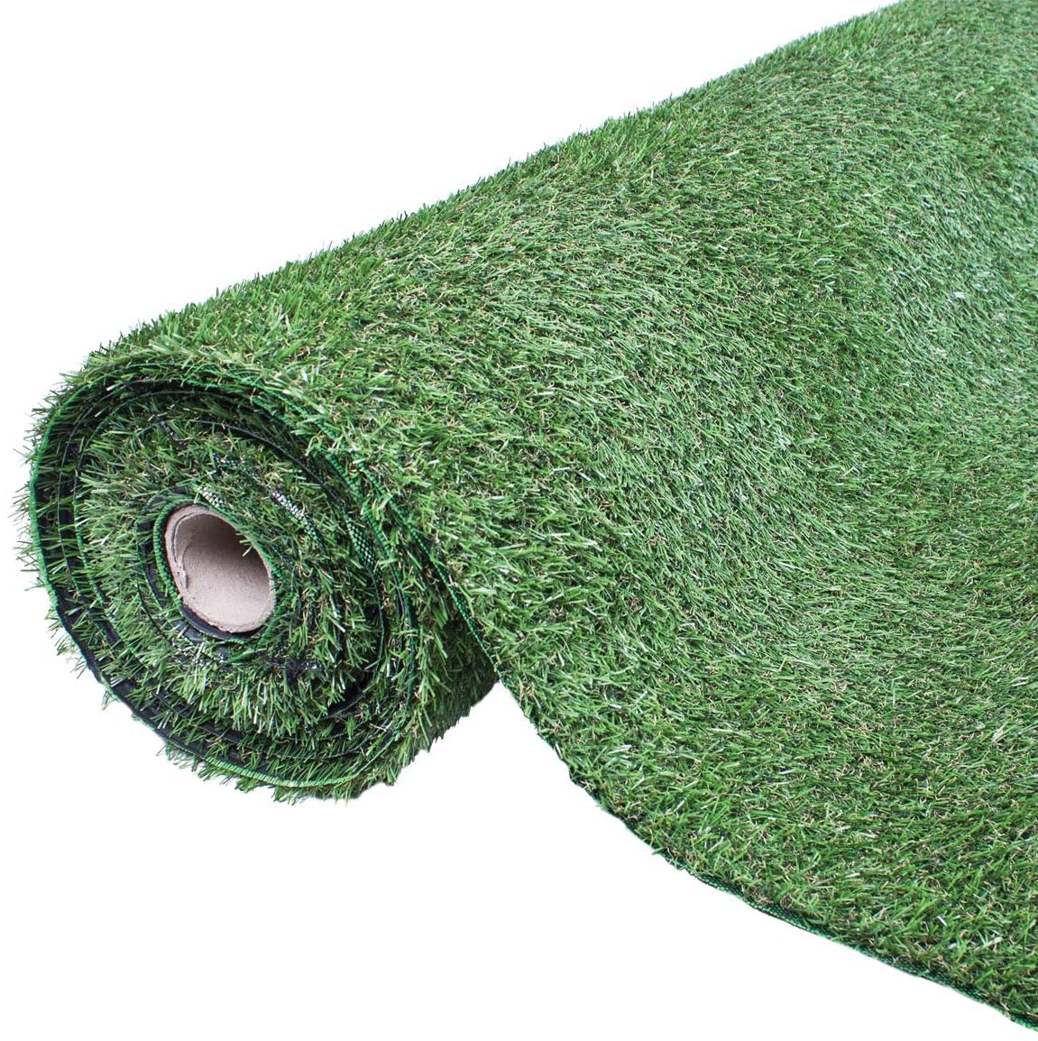 4m x 1m 15mm Pile High Artificial Grass / Light Green Astro Turf / High Density Fake Grass
