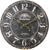 Hometime Whitton brown wall clock with classic analogue face