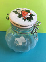 Double bell candy jar small sweet storage pot