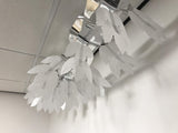 1.8m silver and white festive foil decoration