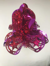 Foil Christmas bell decoration for indoor hanging display