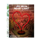 LED heart light powered by batteries or 5V DC adapter