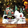 Animated Christmas train ornament with 10 multicoloured LEDs