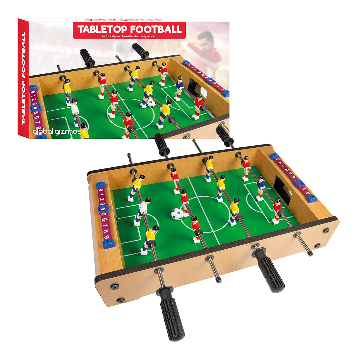 Global Gizmos 80380 tabletop foosball game