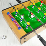 Tabletop football game player rods and pitch