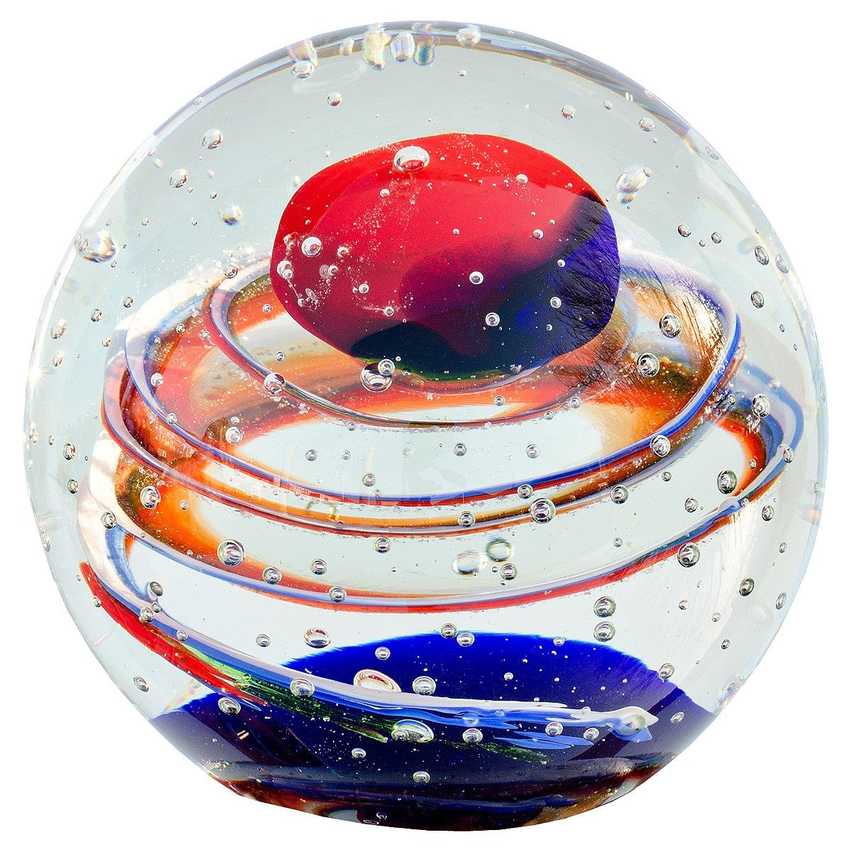 Glass Cosmos Paperweight Ornament