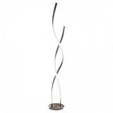 LED double twist tall floor lamp