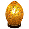 Febland brown flower Medium Egg mosaic glass lamp
