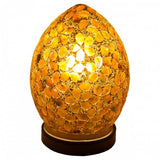 Febland brown flower Medium Egg mosaic glass lamp
