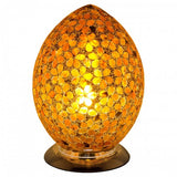 Febland brown flower mosaic glass Vase lamp