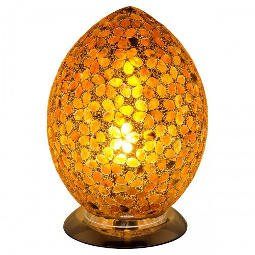 Febland brown flower mosaic glass Vase lamp