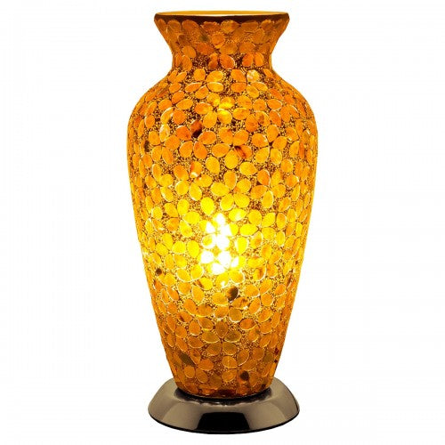 Brown flower mosaic glass lamp range by Febland