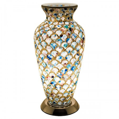 Mosaic Glass Vase Lamp
