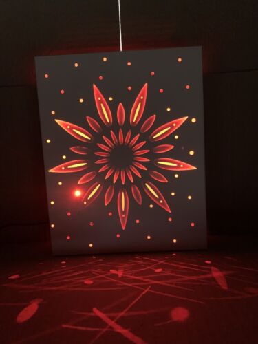 Solar LED garden wall decoration light mounted outdoors