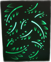 GardenKraft solar wall decoration light Green Leaves design