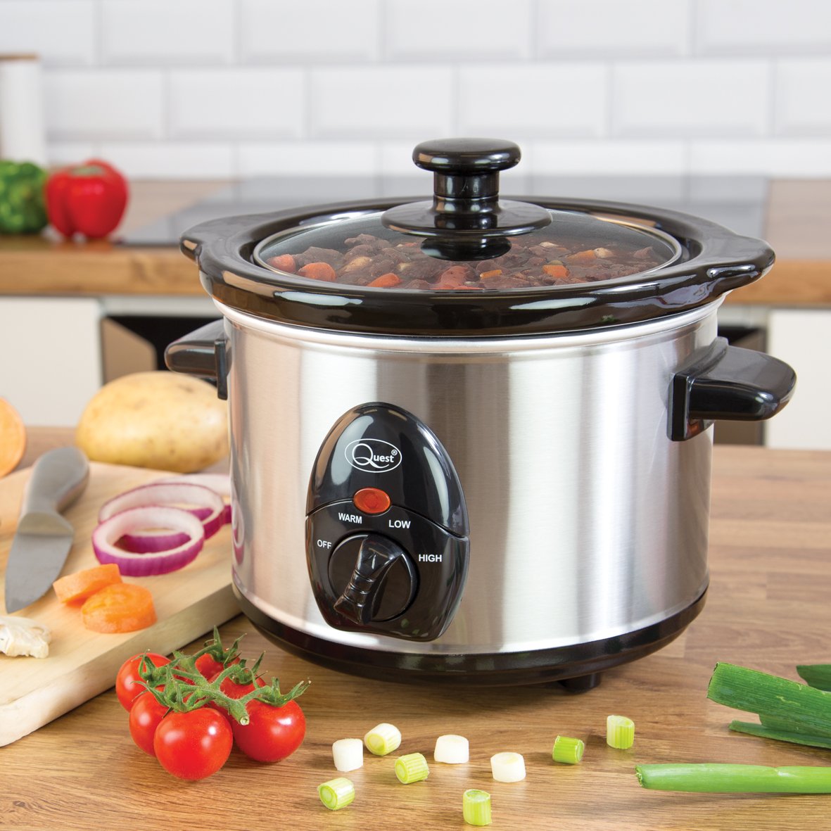 Quest 1.5L slow cooker 120W with ceramic pot