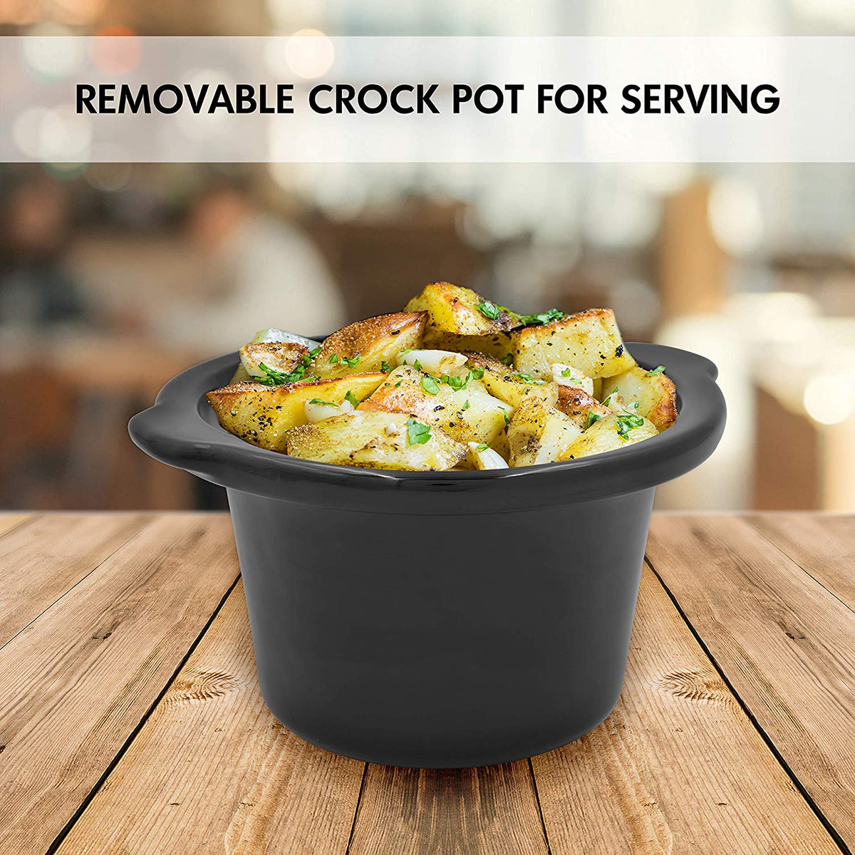 Quest slow cooker removable ceramic crock pot