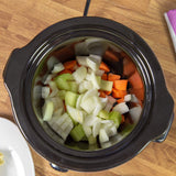 Quest slow cooker with vegetables and glass lid