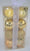 Gold Christmas baubles in mixed finishes