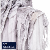 Paper Magic white Halloween ghost decoration tattered fabric detail