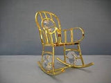 24k GOLD PLATED ROCKING CHAIR