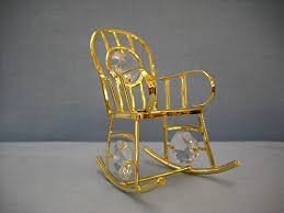 24k GOLD PLATED ROCKING CHAIR
