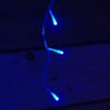 100 Battery Operated Icicle Lights Blue with Clear Cable Indoor & Outdoor